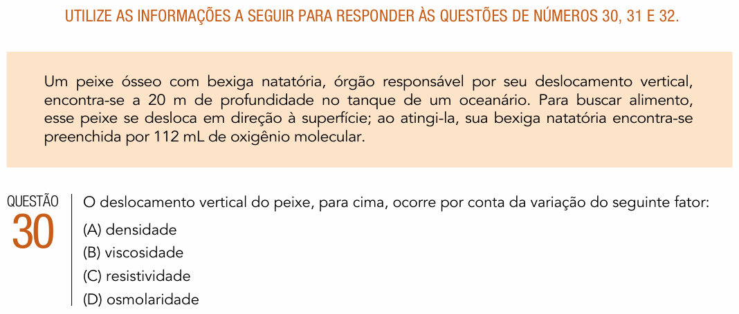 Enunciado da questão 30 de Física do UERJ 2017 (2º Exame de Qualificação)