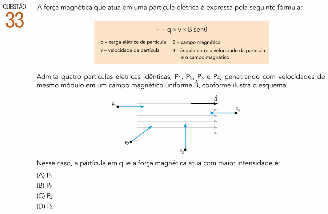 Enunciado da questão 33 de Física do UERJ 2017 (2º Exame de Qualificação)