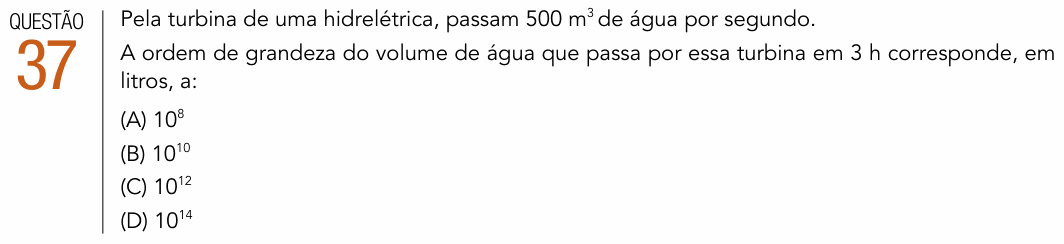 Enunciado da questão 37 de Física do UERJ 2017 (2º Exame de Qualificação)