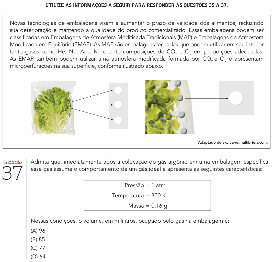 Enunciado da questão 37 de Física do UERJ 2019 (1º Exame de Qualificação)