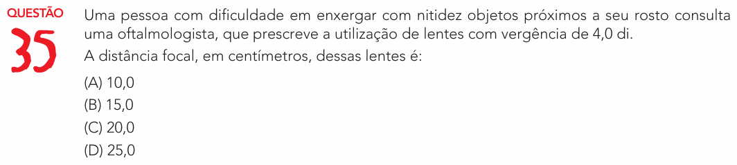 Enunciado da questão 35 de Física do UERJ 2023 (Exame Único)