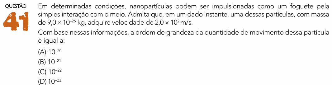 Enunciado da questão 41 de Física do UERJ 2024 (1º Exame de Qualificação)