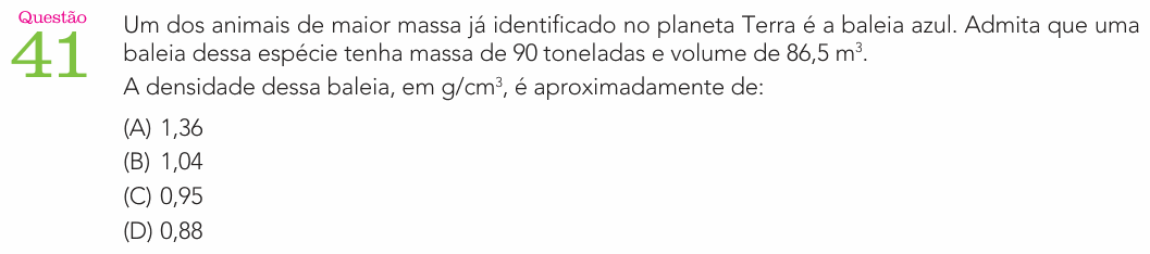 Enunciado da questão 41 de Física do UERJ 2025 (1º Exame de Qualificação)