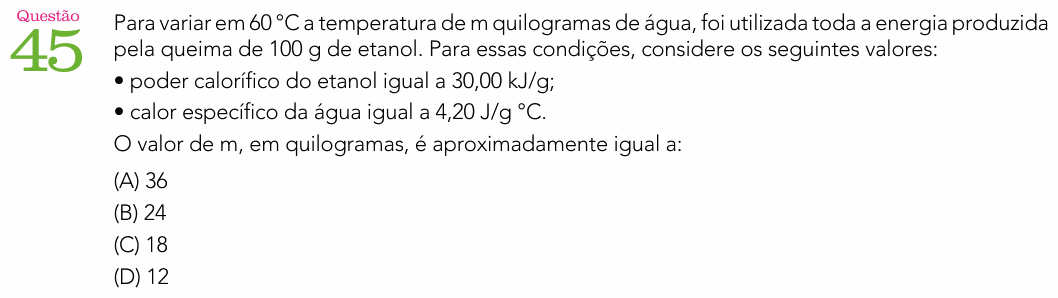Enunciado da questão 45 de Física do UERJ 2025 (2º Exame de Qualificação)