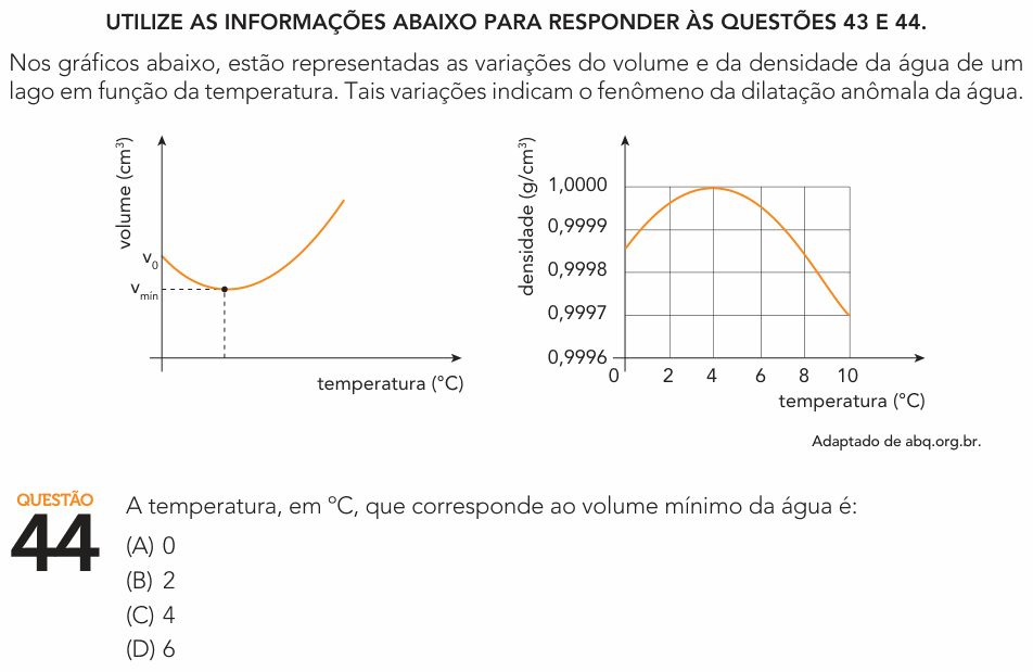 Enunciado da questão 44 de Física do UERJ 2026 (2º Exame de Qualificação)