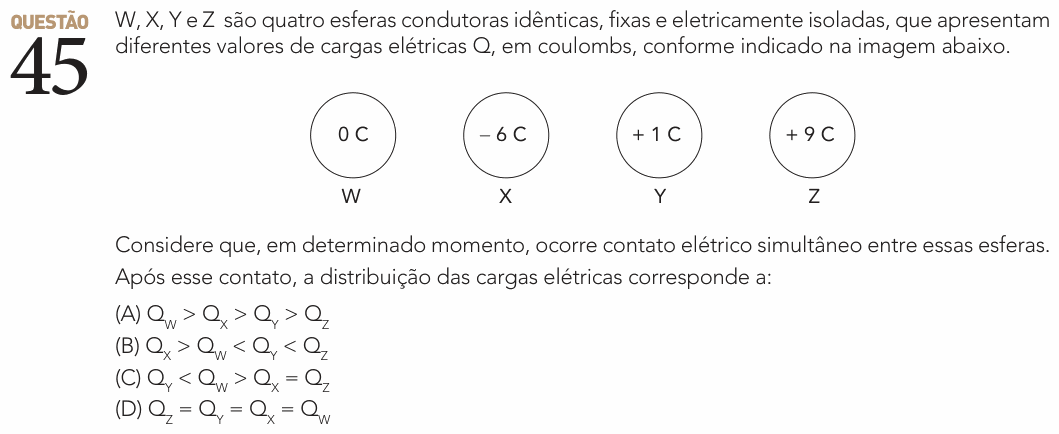 Enunciado da questão 45 de Física do UERJ 2027 (1º Exame de Qualificação)