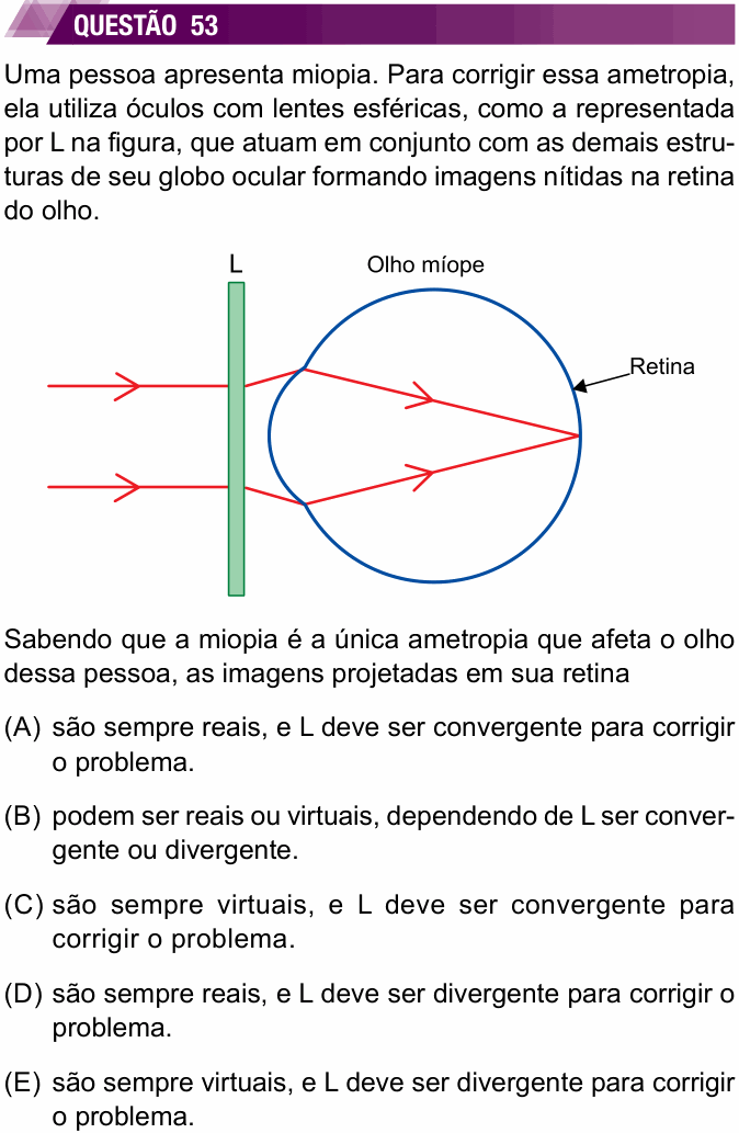Enunciado da questão 53 de Física do UNESP 2023 (2ª fase)