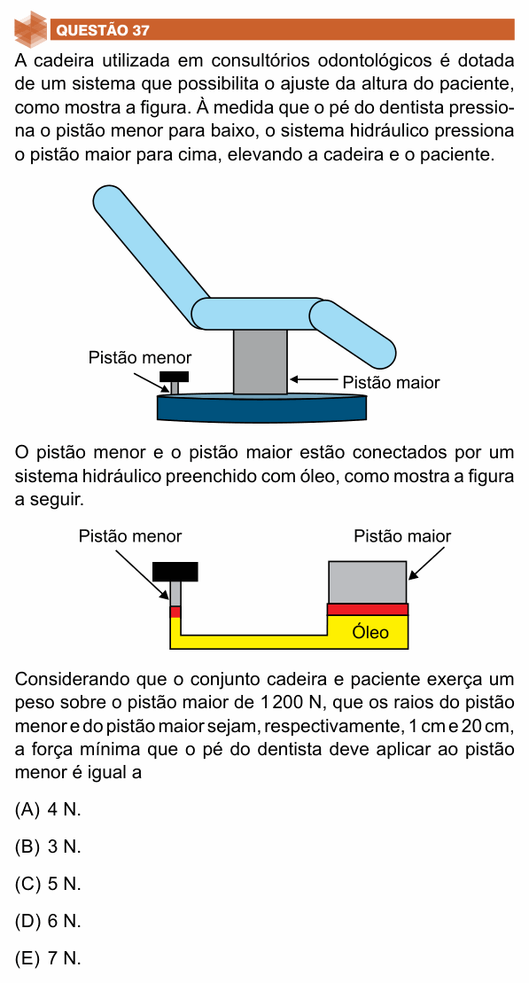 Enunciado da questão 37 de Física do UNIFIMES 2025 (Trindade, 1º semestre)