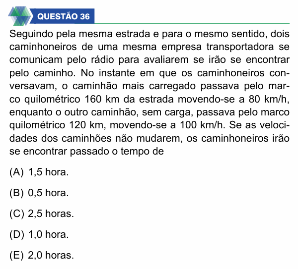 Enunciado da questão 36 de Física do UNIFIMES 2026 (Mineiros, 1º semestre)