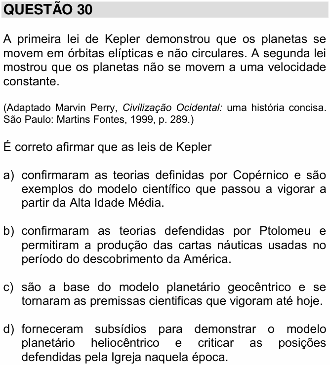 Enunciado da questão 30 de Física do UNICAMP 2015