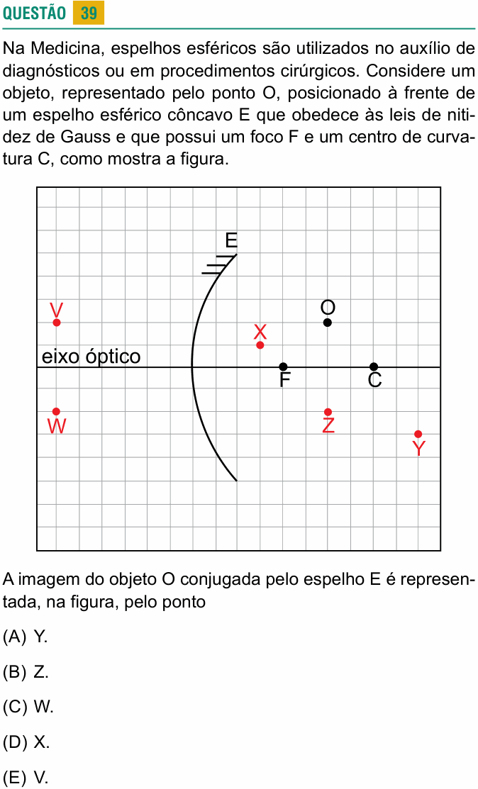 Enunciado da questão 39 de Física do USCS 2025